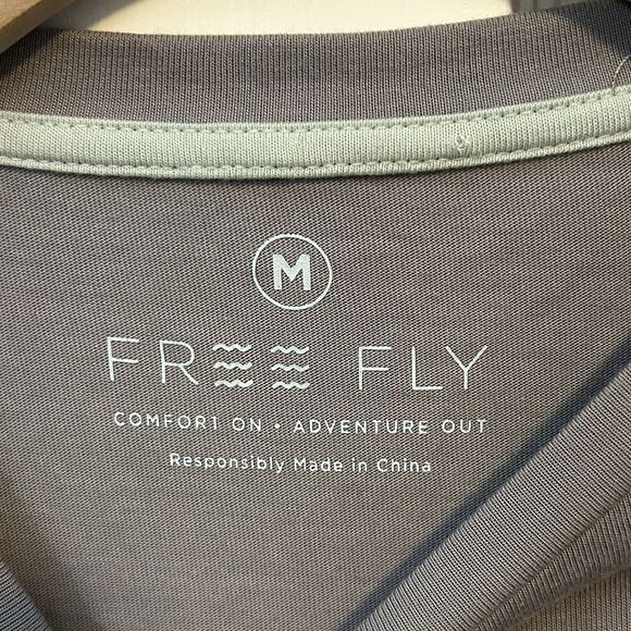 Free Fly Women Long Sleeve Shirt Bamboo Viscose Athletic Thumbhole Medium Purple - Picture 5 of 7